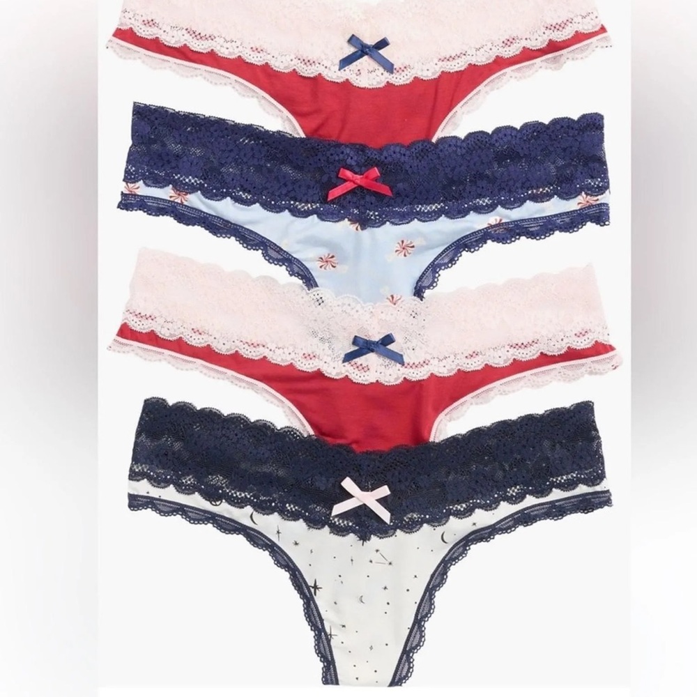 Honeydew 4 Pack Lace Thong